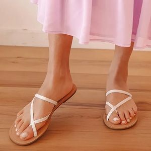 NWT Lulus White Leather Sandals